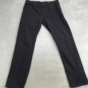 Alberto Men's Black & Gray Checkered Pants Size 33